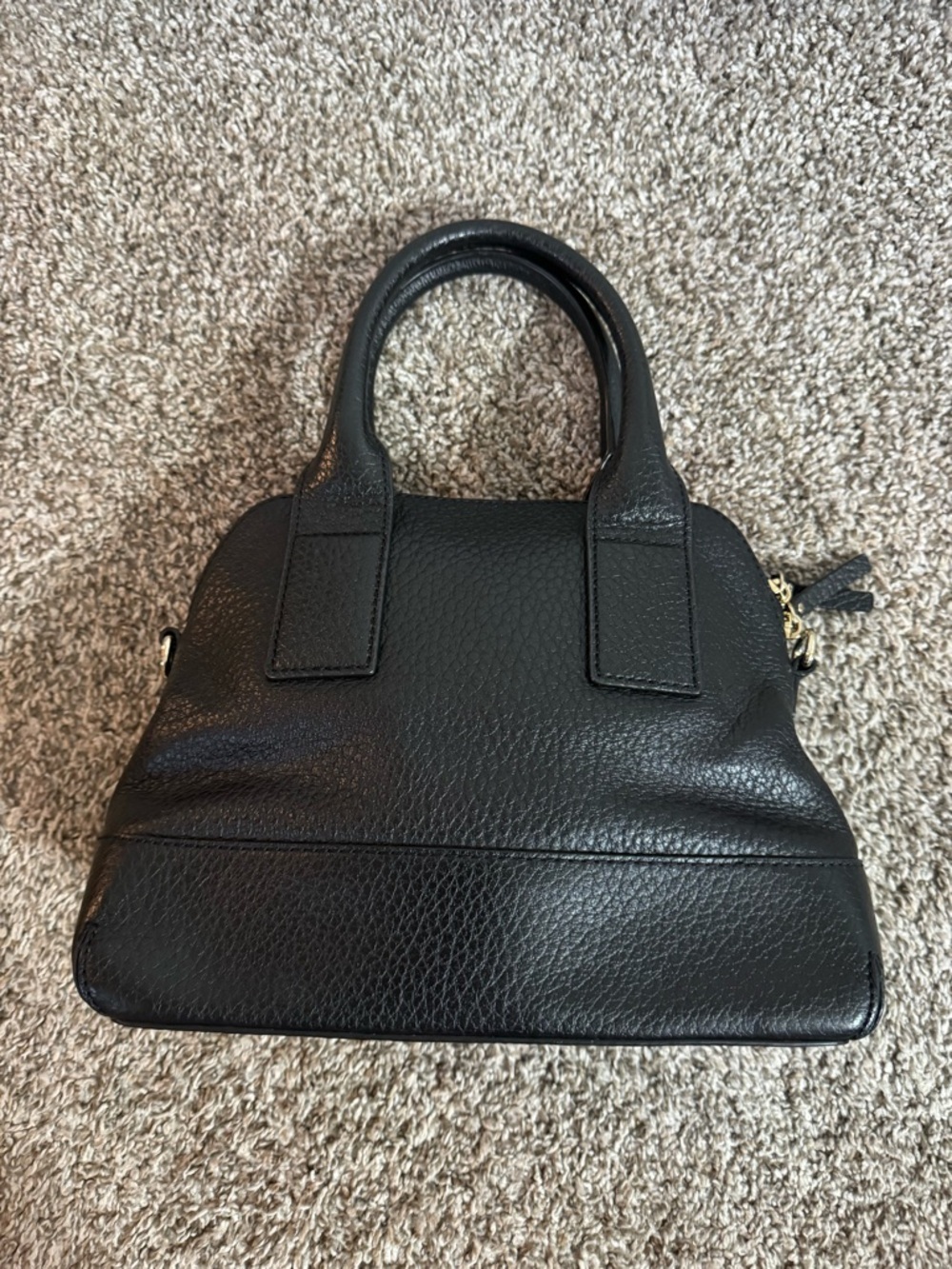 Kate Spade Black Southport Jenny Leather Satchel with Crossbody Detachable Strap - Picture 15 of 16